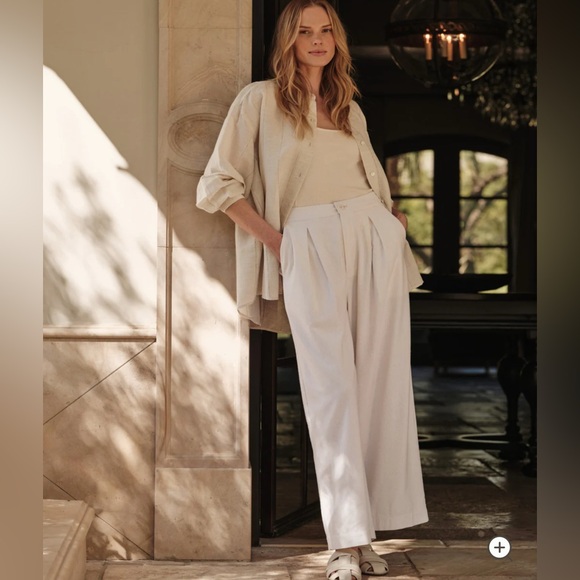 Jenni Kayne linen relaxed trousers worn once